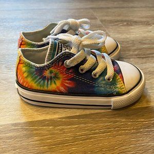 Converse. Tie Dye Low Top Chucks. Toddler Size 6. EUC